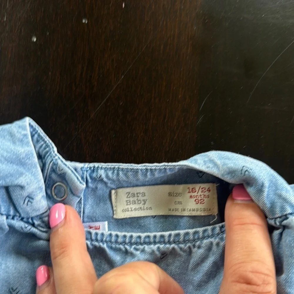 Zara Kids Sky Blue Blouse - Picture 2 of 4